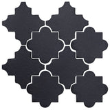 Clay Arabesque Cordova Tile - Black Diamond
