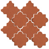 Clay Arabesque Cordova Tile - Chocolate Matte 175u