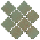 Clay Arabesque Cordova Tile - Chrome
