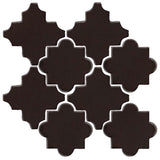Clay Arabesque Cordova Tile - Classic Black