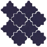 Clay Arabesque Cordova Tile - Midnight Blue 2965c