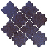 Clay Arabesque Cordova Tile - Persian Blue