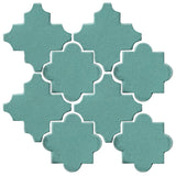 Clay Arabesque Cordova Tile - Powder Blue 7458c