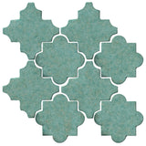 Clay Arabesque Cordova Tile - Sea Foam Green Matte 5503u