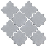 Clay Arabesque Cordova Tile - Silver Shadow