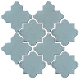 Clay Arabesque Cordova Tile - Sky Blue