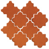 Clay Arabesque Cordova Tile - Spanish Brown