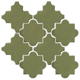 Clay Arabesque Cordova Tile - Spanish Moss 5615c