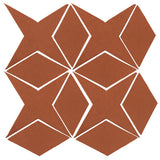 Clay Arabesque Granada Tile - Chocolate 175u