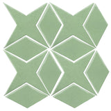 Clay Arabesque Granada Tile - Peppermint