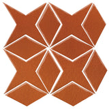 Clay Arabesque Granada Tile - Spanish Brown