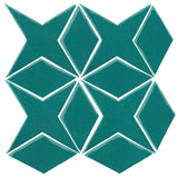 Clay Arabesque Granada Tile - Teal 5483c