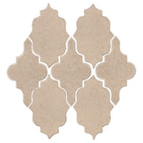 Clay Arabesque Leon Ceramic Tile - Bone