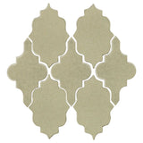 Clay Arabesque Leon Ceramic Tile - Celadon