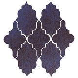 Clay Arabesque Leon Ceramic Tile - Persian Blue