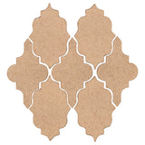 Clay Arabesque Leon Ceramic Tile - Sandstone Matte