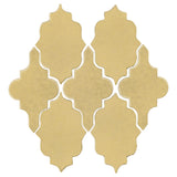 Clay Arabesque Leon Ceramic Tile - Vanilla Pudding