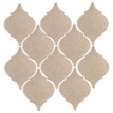 Clay Arabesque Malaga Ceramic Tile - Bone