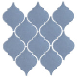 Clay Arabesque Malaga Ceramic Tile - Frost