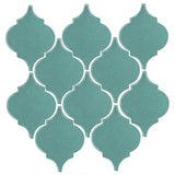 Clay Arabesque Malaga Ceramic Tile - Powder Blue