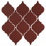 Clay Arabesque Malaga Ceramic Tile - Pueblo Red 
