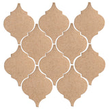 Clay Arabesque Malaga Ceramic Tile - Sandstone Matte