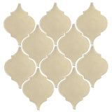 Clay Arabesque Malaga Ceramic Tile - Tapioca