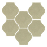 Clay Arabesque Mini Pata Grande Tile - Celadon