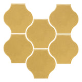 Clay Arabesque Mini Pata Grande Tile - Gold Rush