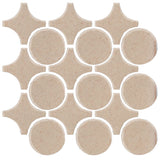 Clay Arabesque Sintra Glazed Ceramic Tile - Bone
