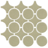 Clay Arabesque Sintra Glazed Ceramic Tile - Celadon