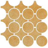 Clay Arabesque Sintra Glazed Ceramic Tile - Dijon Mustard Matte