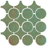 Clay Arabesque Sintra Glazed Ceramic Tile - Patina Matte