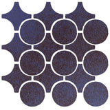 Clay Arabesque Sintra Glazed Ceramic Tile - Persian Blue
