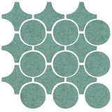Clay Arabesque Sintra Glazed Ceramic Tile - Sea Foam Green Matte