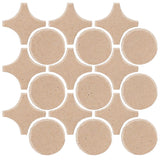 Clay Arabesque Sintra Glazed Ceramic Tile - Warm Sand