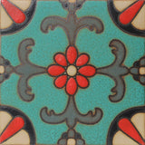 Malibu Terragona Colorway E Hand Painted Ceramic Tile