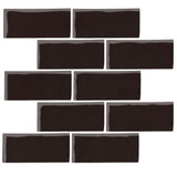  Malibu Field 3"x6" Classic Black #296C Ceramic Tile