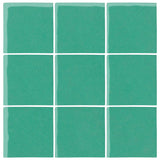 Malibu Field 4"x4" Aqua Green #7724C Ceramic Tile