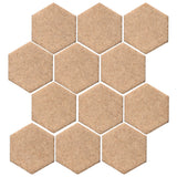  Malibu Field 4" Hexagon Sandstone Matte #466U Ceramic Tile
