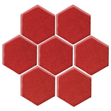 Malibu Field 6" Hexagon Apple Valley Ceramic Tile