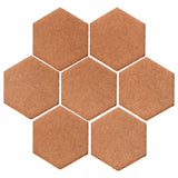 Malibu Field 6" Hexagon Beechnut Ceramic Tile