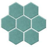 Malibu Field 6" Hexagon Powder Blue #7458C Ceramic Tile
