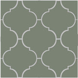 Mission 10" Colonial Encaustic Cement Tile - Green Forest