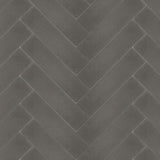 Avente Mission Charcoal 2"x8" Cement Tile Herringbone Rug