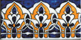 Portuguese Ruan 3" x 6" Hand Painted Ceramic Tile