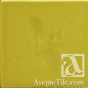 Pool Tile Chartreuse 6" x 6" Handmade Porcelain Tile