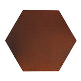  Rustic Terracotta 12" hexagon Leather