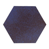 Rustic Terracotta 12" hexagon Cobalt Matte