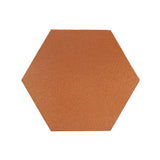  Rustic Terracotta 8"x8" Hexagon Red Iron